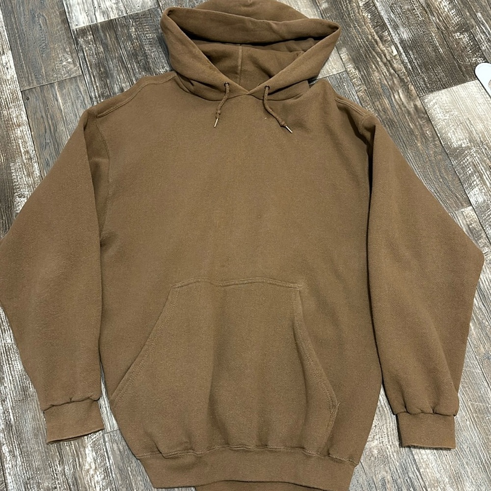 Vintage rare nike blank no swoosh hoodie travis scott size large made in usa.